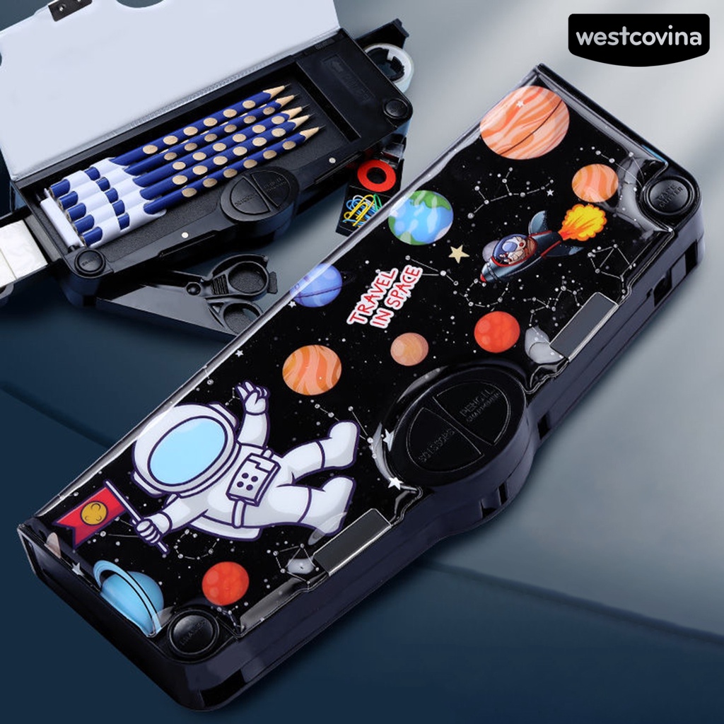 [COD]♪Cục Tẩy Bút Chì Dạng Nhấn Nhiều Ngăn Họa Tiết Phi Hành Gia Hoạt Hình