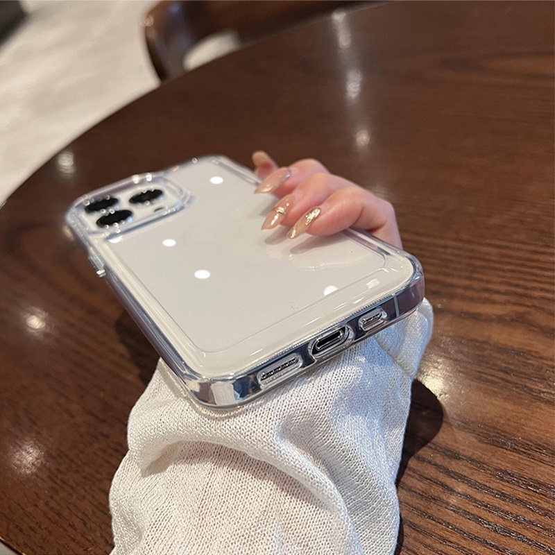 Ốp Điện Thoại Acrylic Cứng Trong Suốt Chống Sốc Sang Trọng Cho iPhone 14 13 12 Pro Max 13 12 Mini 11 Pro X XR XS Max 7 8 Plus