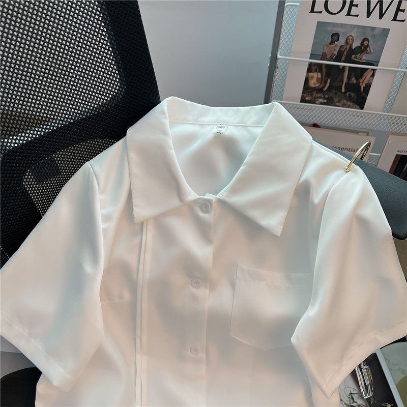 Áo Sơ Mi Ngắn Tay Phong Cách Nhật Bản Thiết Kế Mới Mùa Hè 2023 Cho Nữ