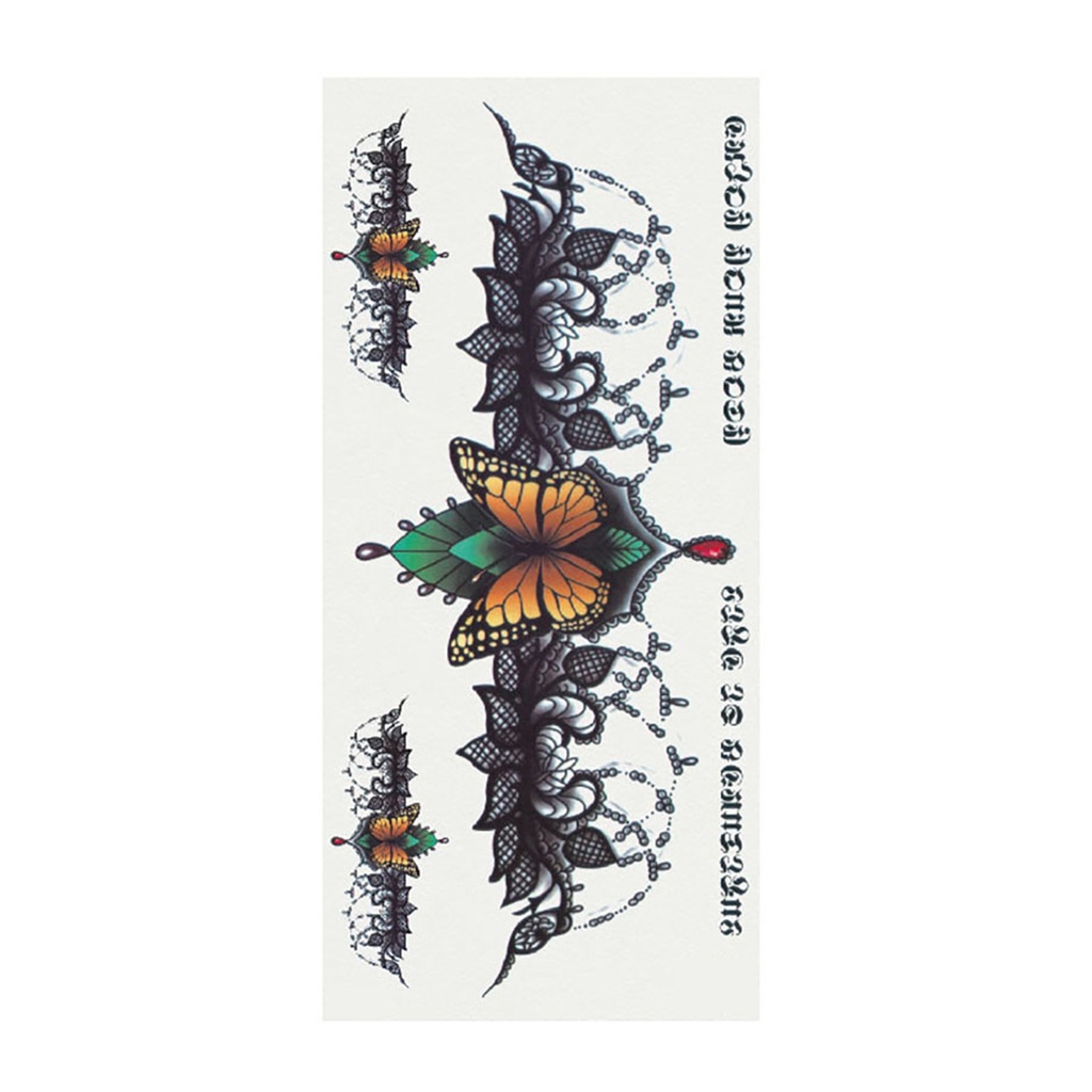 [beautymart] Hình Xăm Dán Tạm Thời Hình Lông Vũ Chim Và Cây Thời Trang Có Thể Tháo