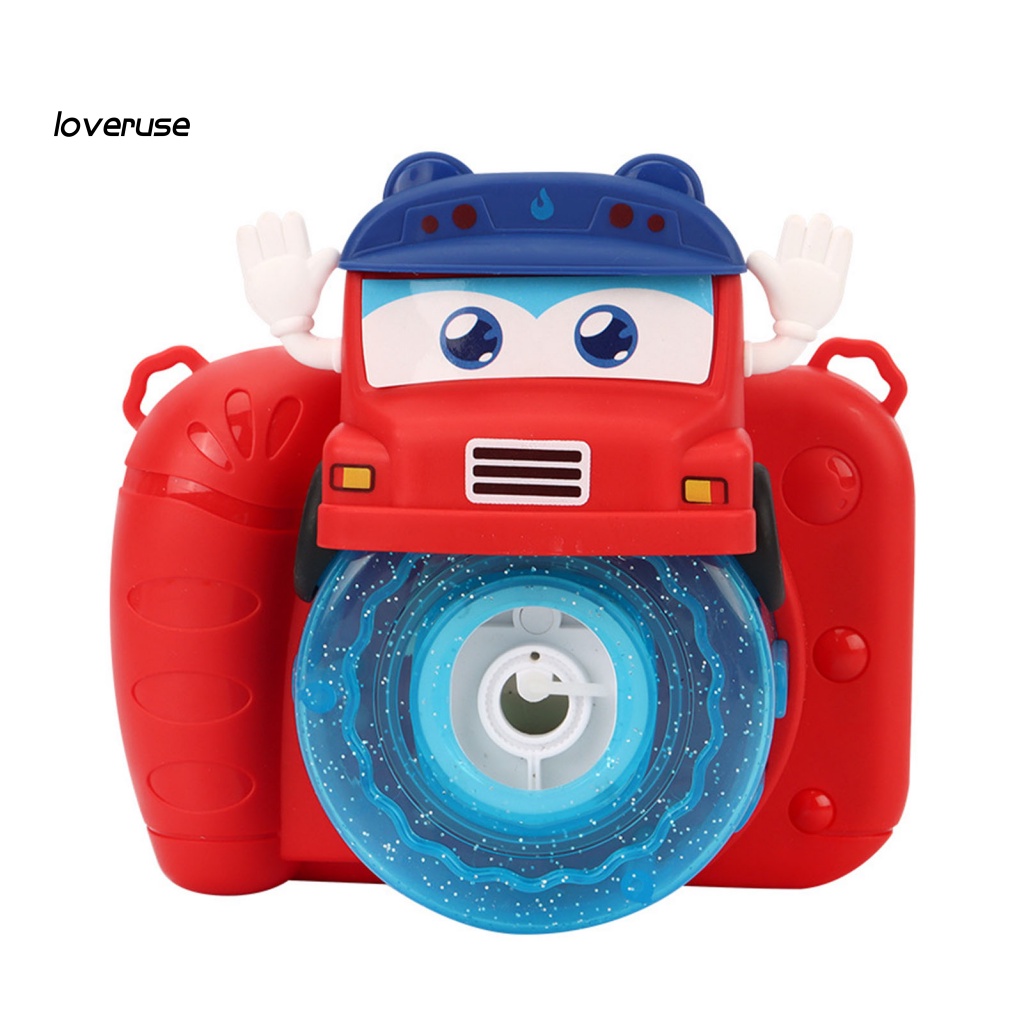 / Lo / Easy Đồ Chơi Máy Thổi Bong Bóng Xà Phòng Điện Tử Hình Máy Ảnh Hoạt Hình Dễ Thương