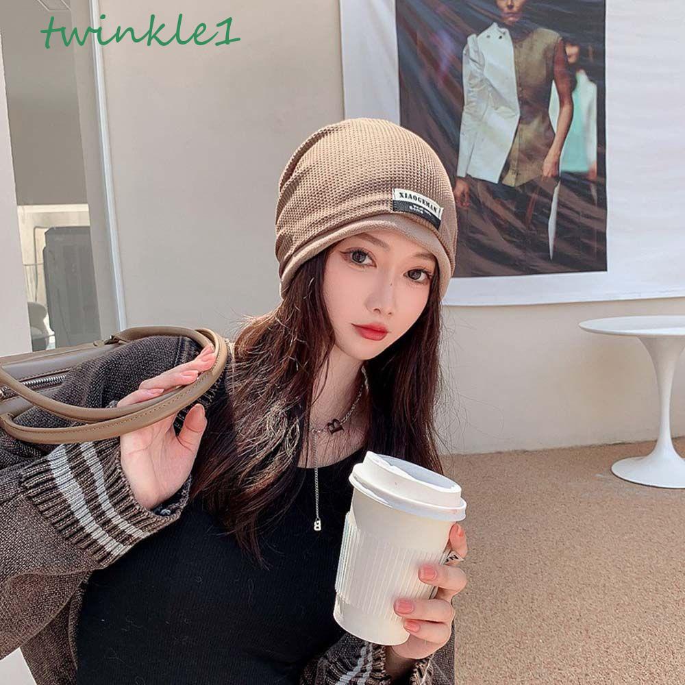 Mũ beanie Trùm Đầu Màu Sắc Đơn Giản Thanh Lịch Cho Nữ