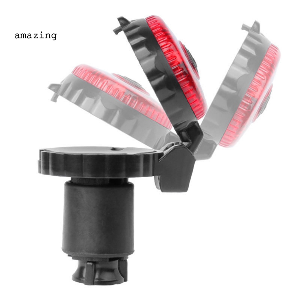 Gương Chiếu Hậu Mini Gắn Tay Lái Xe Đạp Có Đèn Cảnh Báo Xoay 360 Độ