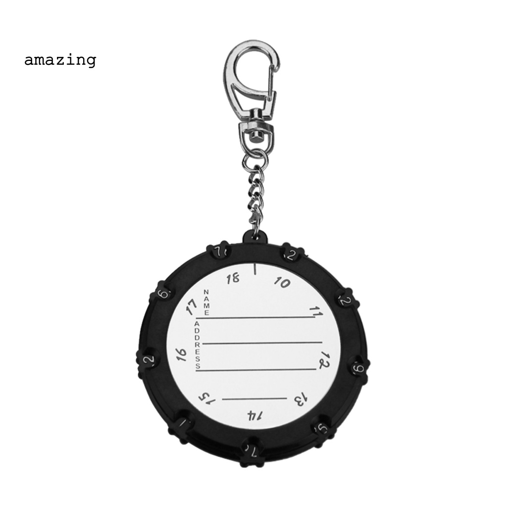 Dụng Cụ Đếm Điểm Chơi Golf 18 Lỗ Kèm Móc Khóa Tiện Dụng