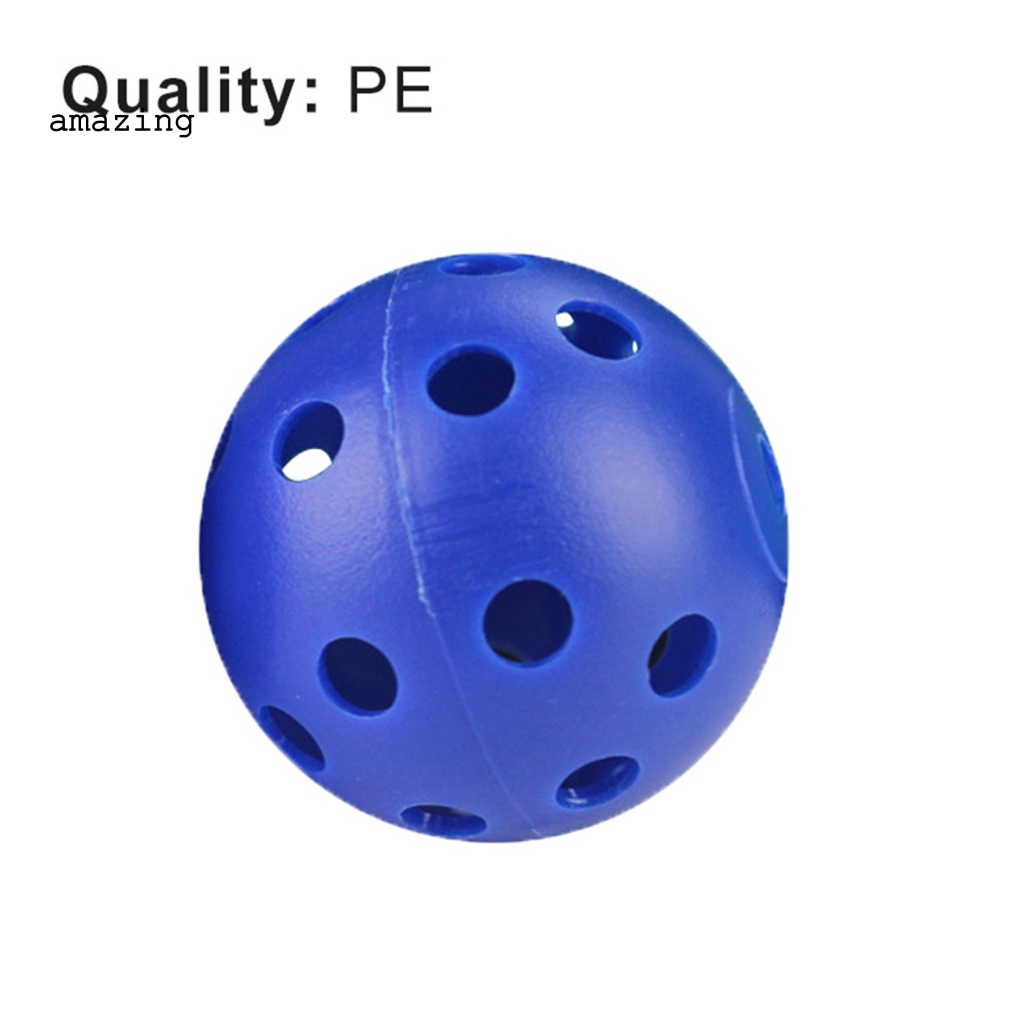 Bộ 10 Quả Bóng Golf Màu Sắc Trơn Thiết Kế Đục Lỗ Tiện Dụng