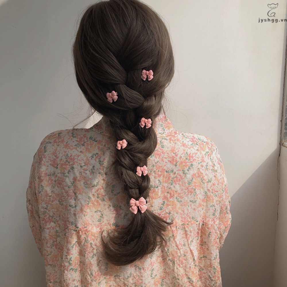 Set 5 Kẹp Tóc Tạo Kiểu Không Đau Hình Bông Hoa Dễ Thương DIY