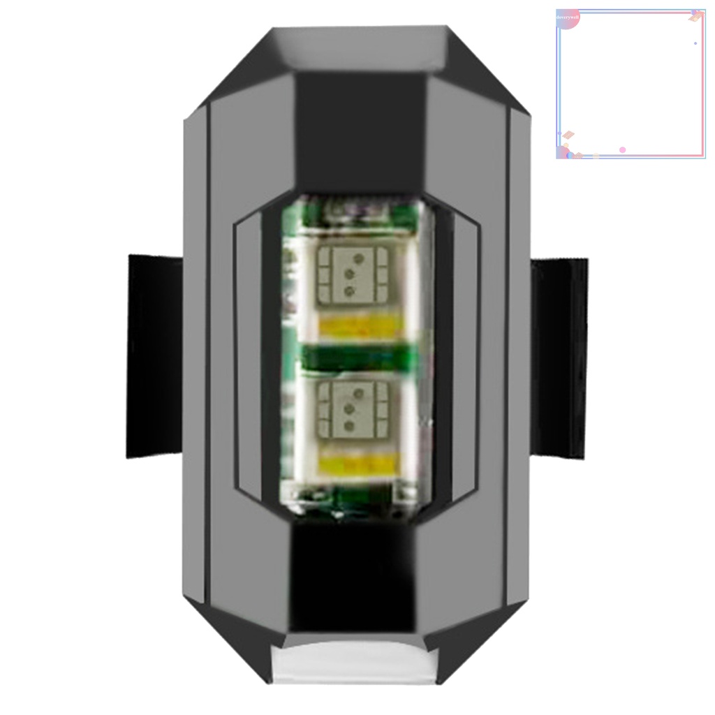 1 Bộ Đèn LED Cảnh Báo Ánh Sáng Cao Nhiều Màu Có Thể Sạc Lại Cho Xe Máy
