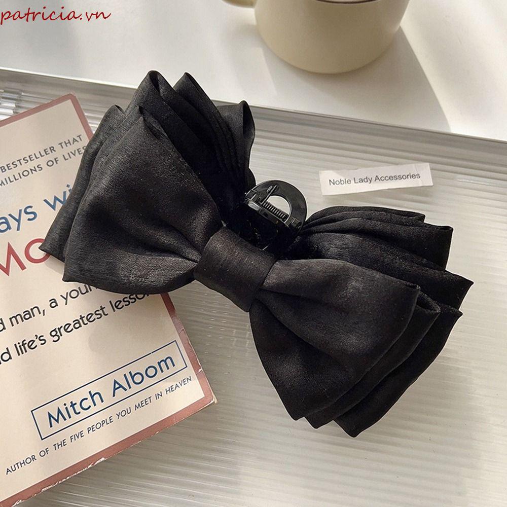 Kẹp Tóc Nơ Cỡ Lớn Họa Tiết Hình Học Đơn Giản Cho Nữ