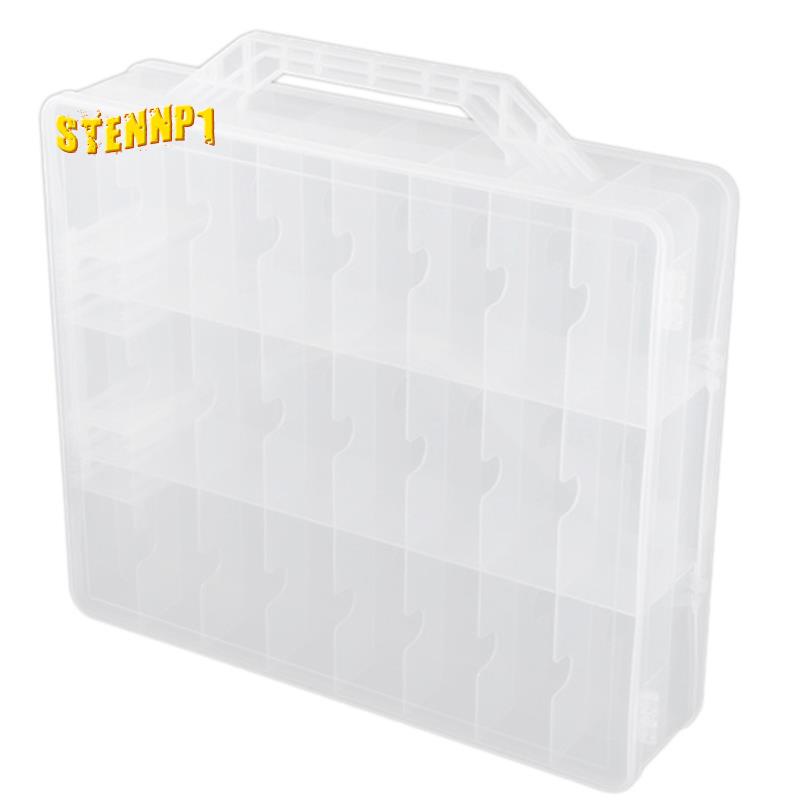 Hộp Đựng Dụng Cụ May Vá 2 Lớp 48 Ngăn Màu Trong Suốt Có Thể Điều Chỉnh Ốp