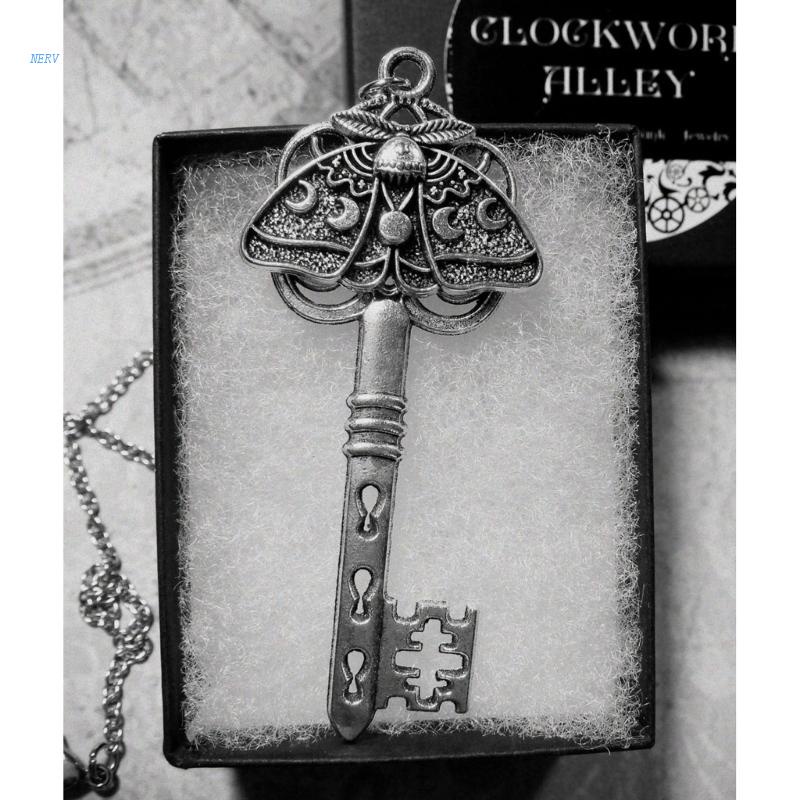 Vòng Cổ Choker Mặt Chữ Moth-Cross Phong Cách Gothic Thời Trang