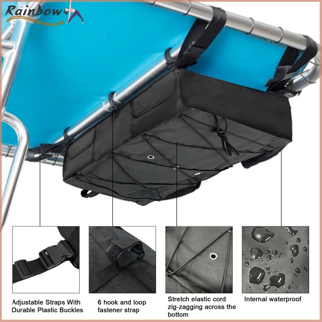 Túi Vải Oxford 600d Cỡ Lớn Co Giãn Chống Thấm Nước Đựng Đồ Tiện Dụng