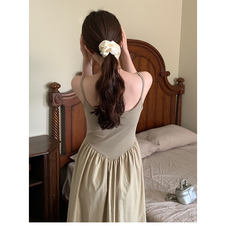 SUXI Đầm Dự Tiệc Không Tay Màu Sắc Thời Trang Dành Cho Nữ