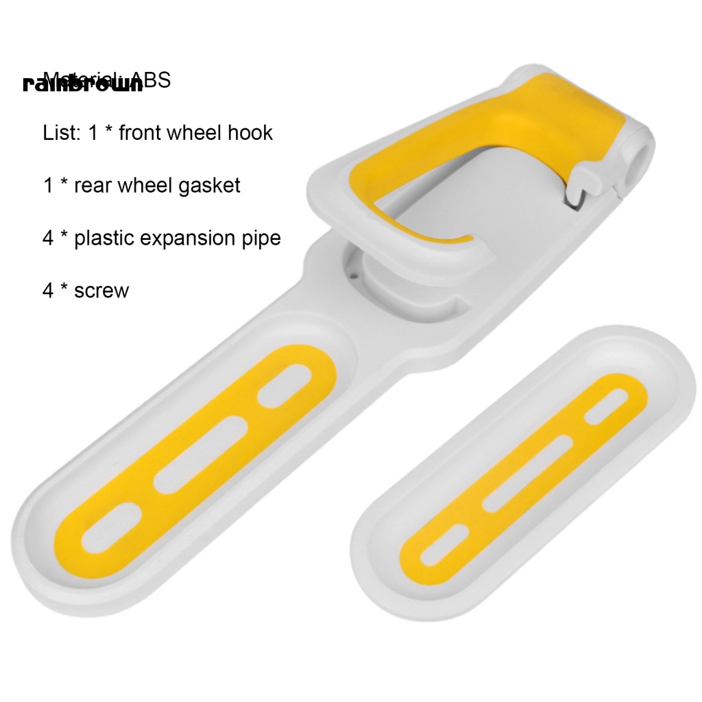 &lt; Rainbrown &gt; Móc Treo Xe Đạp Gắn Tường Bằng ABS Có Thể Gấp Lại Độ Bền Cao