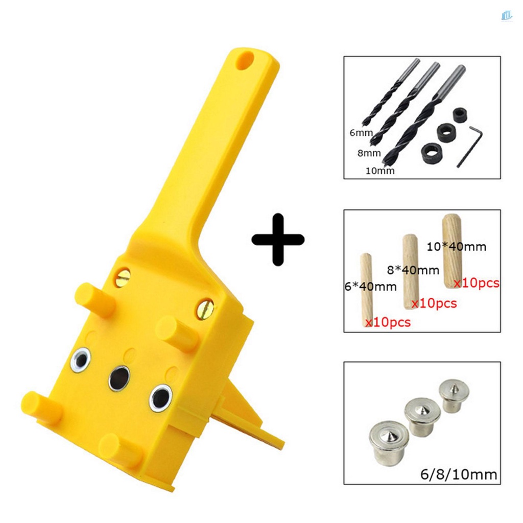 Bộ 41 Dụng Cụ Định Vị Lỗ Khoan Gỗ Thông Minh Cho Chế Tác Gỗ