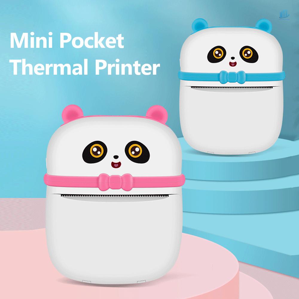 Máy In Nhiệt Mini Bỏ Túi Đa Năng Hình Gấu Trúc Dễ Thương Cho Bé