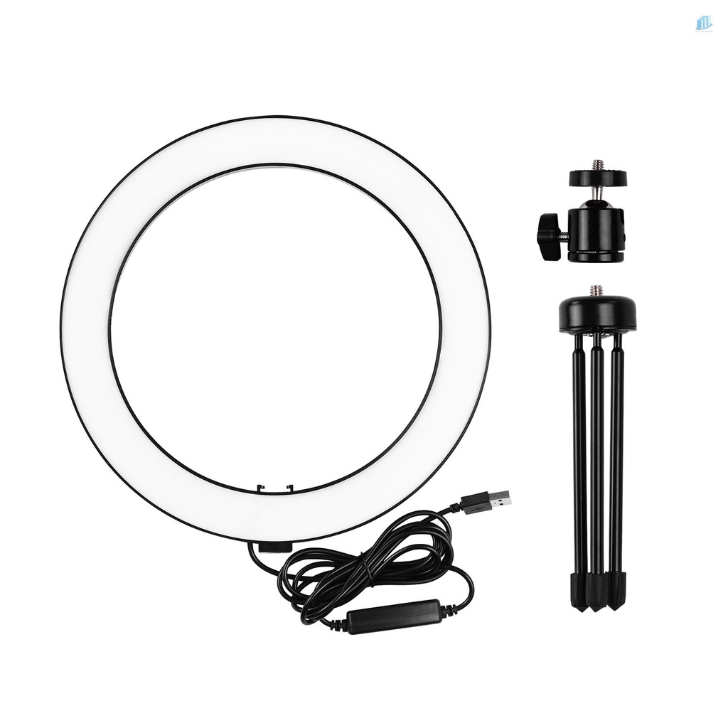 Vòng Đèn LED smartwatchinone 10inch 3 Chế Độ Có Thể Điều Chỉnh Độ Sáng Kèm Giá Đỡ Ba Chân Mini Để Bàn Hỗ Trợ Quay Video / Phát Sóng Trực Tiế