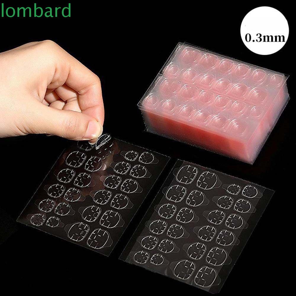 [Hàng mới về] Miếng dán móng tay giả keo thạch UV siêu mỏng có thể tháo rời cho nữ 0.3mm LOMBARD