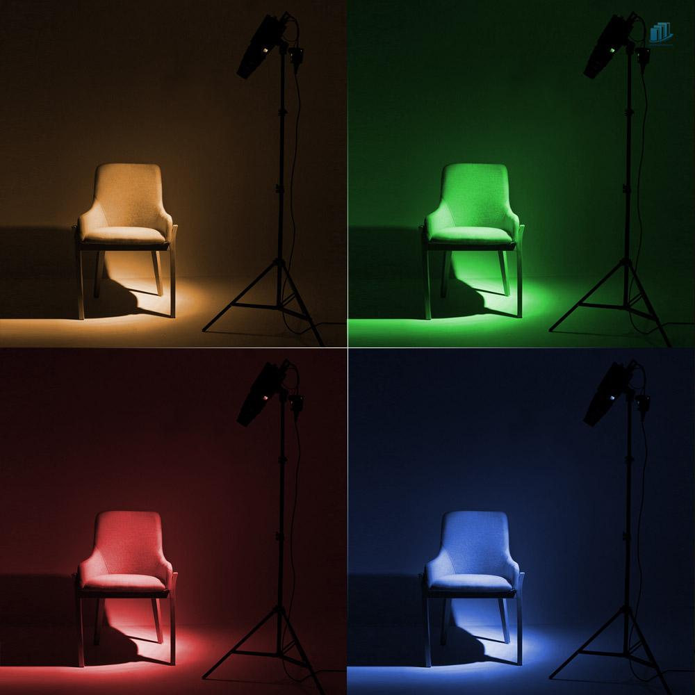 Bộ 5 Đèn Flash Andoer Mini 98mm Với Lưới Tổ Ong Lọc Màu Cho Neewer Andoer Godox 180W 250W 300W