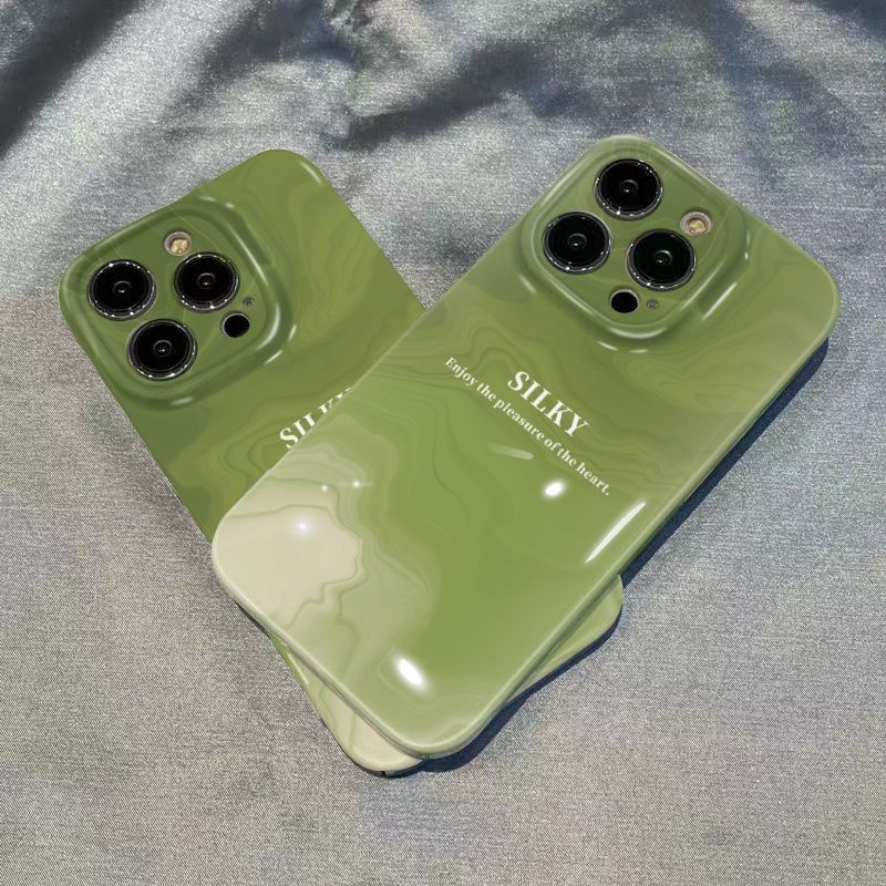 Ốp Điện Thoại Cứng Màu Xanh Matcha Sang Trọng Chống Rơi Cho Iphone 11Plus 13 14proxsmax 12max New / 8 SWYI