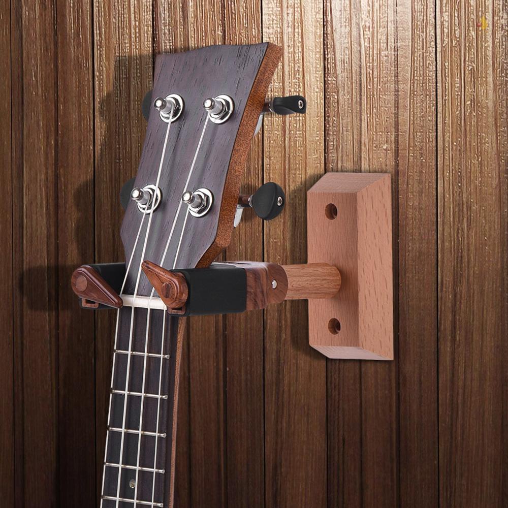Giá Đỡ Đàn Ukulele Gắn Tường Kèm Móc Treo Tiện Dụng
