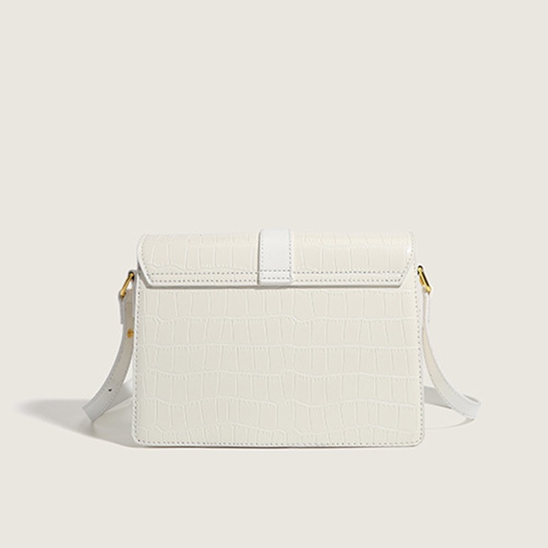 Túi Đeo Vai Hình Vuông Cỡ Nhỏ Họa Tiết Da Cá Sấu Phong Cách retro Thời Trang Cho Nữ