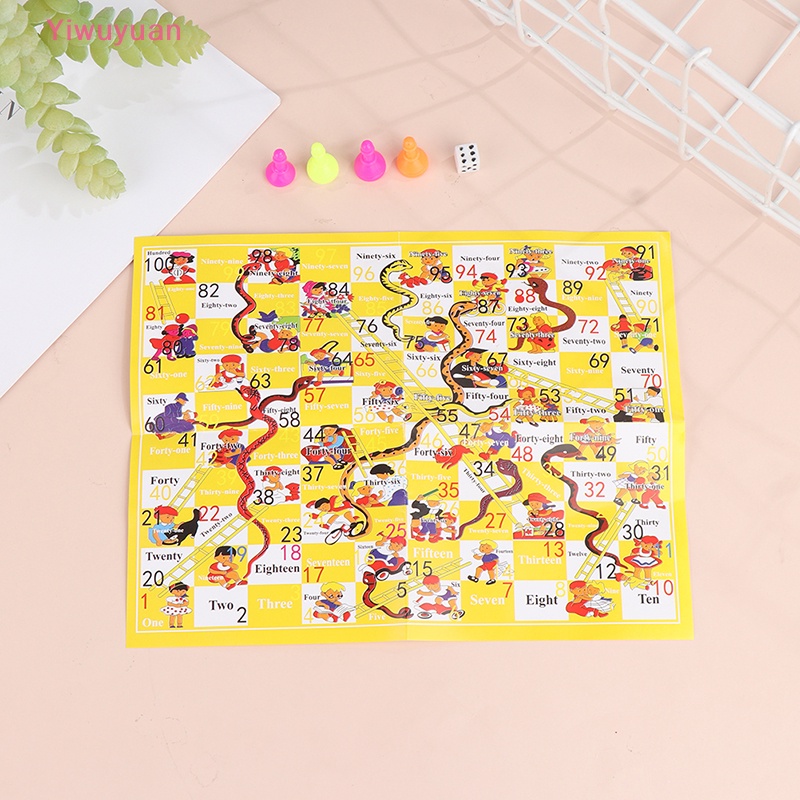 Bộ Trò Chơi Rắn Leo Thang Bằng Nhựa Cho Bé Mới