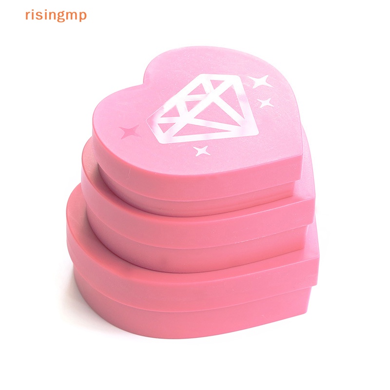 Set 3 Khay Đựng Kim Cương Hình Trái Tim Sức Chứa Lớn