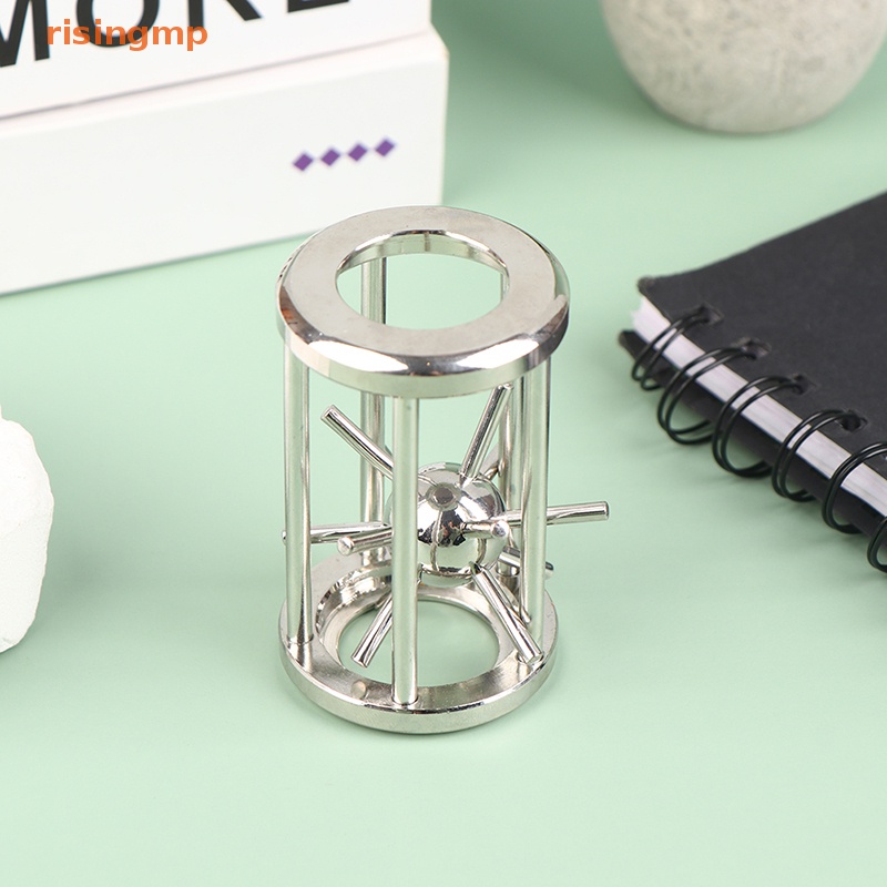 [risingmp] Trò Chơi Xếp Hình Thử Thách Trí Não Bằng Kim Loại Cao Cổ Điển IQ Mới