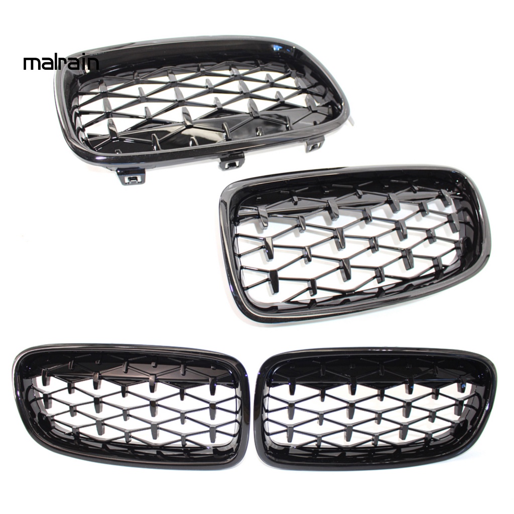 Bộ 2 Lưới Tản Nhiệt Màu Đen Bóng Tiện Dụng Cho Xe Hơi 51130054493 51130054494 Phụ Kiện Chuyên Dụng Dành Cho BMW 3 Series F30 13-18