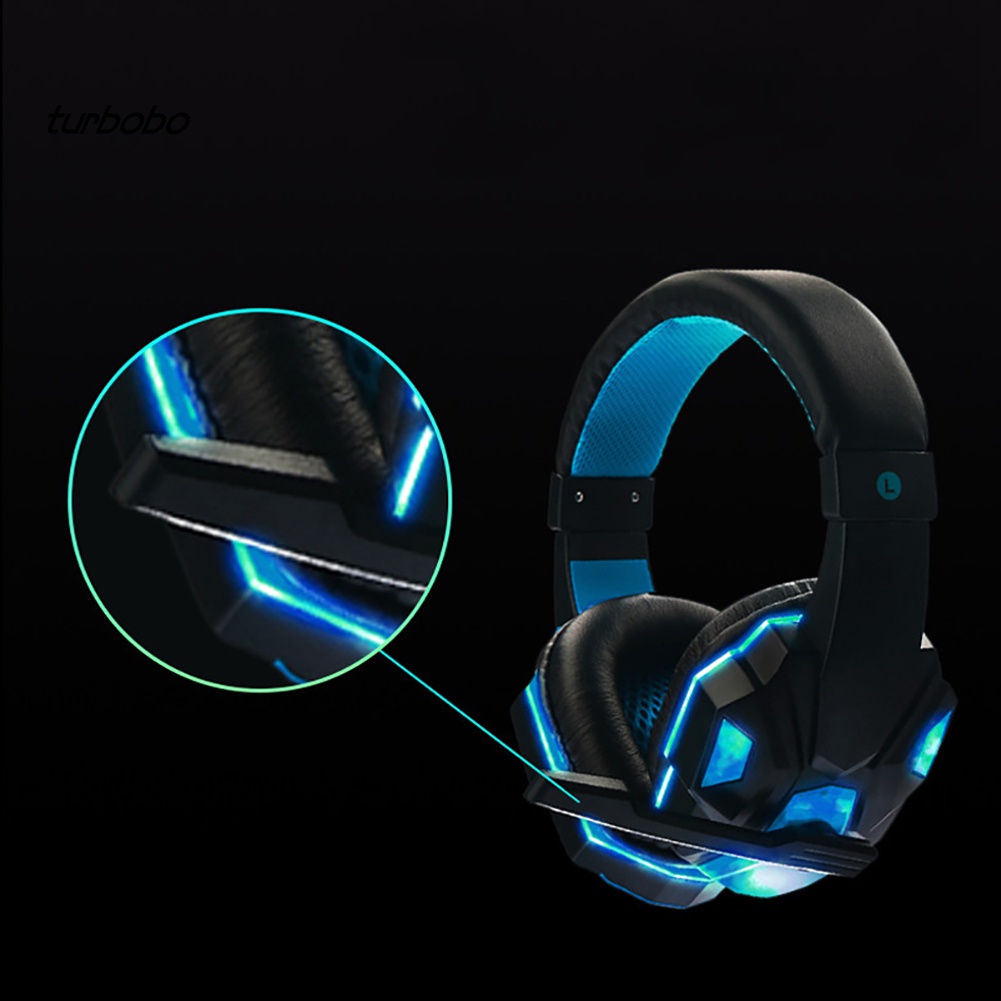 Tai Nghe Trùm Đầu Chơi Game Có Dây Và Đèn LED Mềm Mại Dành Cho PC Notebook