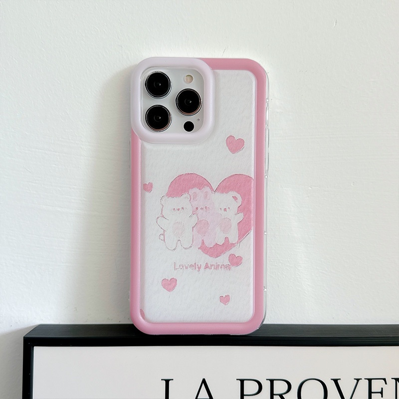 Ốp Điện Thoại Túi Khí Chống Sốc Hình Gấu Cho iphone14promax / 13 / 12 / 11 / XR / XS / X / XSMAX / 6 / 6SPLUS / 7 / 8PLUS