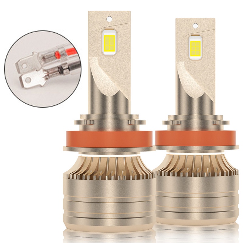 Set 2 Đèn Pha LED H4 H7 8000LM H1 H11 9005 9006 6000K HB3 H4 HB2 9003 Chống Nước Cho Ô Tô