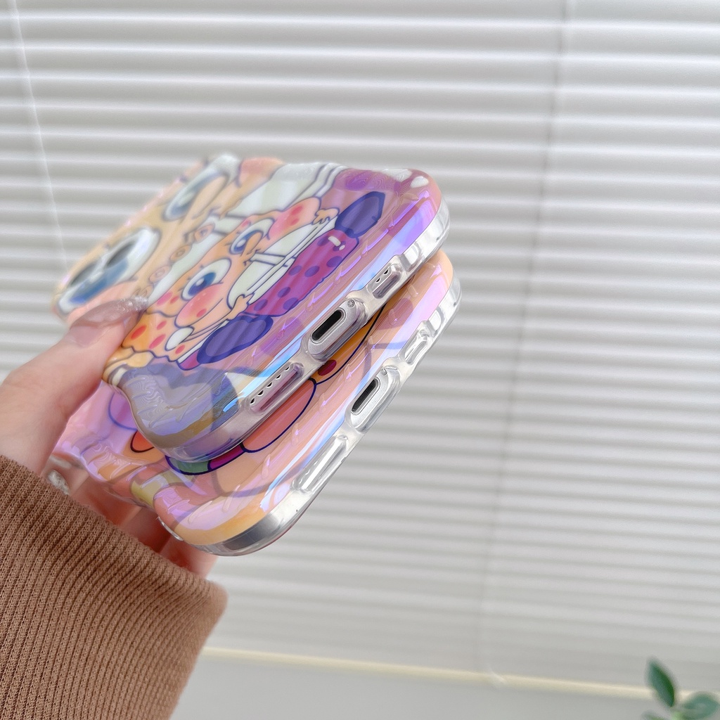 Ốp Điện Thoại TPU Dẻo Màu Blue-ray Họa Tiết Hoạt Hình Ngôi Sao Dễ Thương Chống Sốc Cho IPhone 14 13 12 11 Pro Max