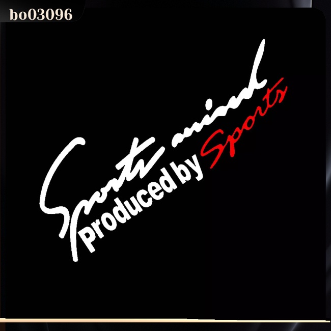 Miếng Dán Trang Trí Đèn Pha Xe Hơi Thể Thao In Chữ Made By Sports