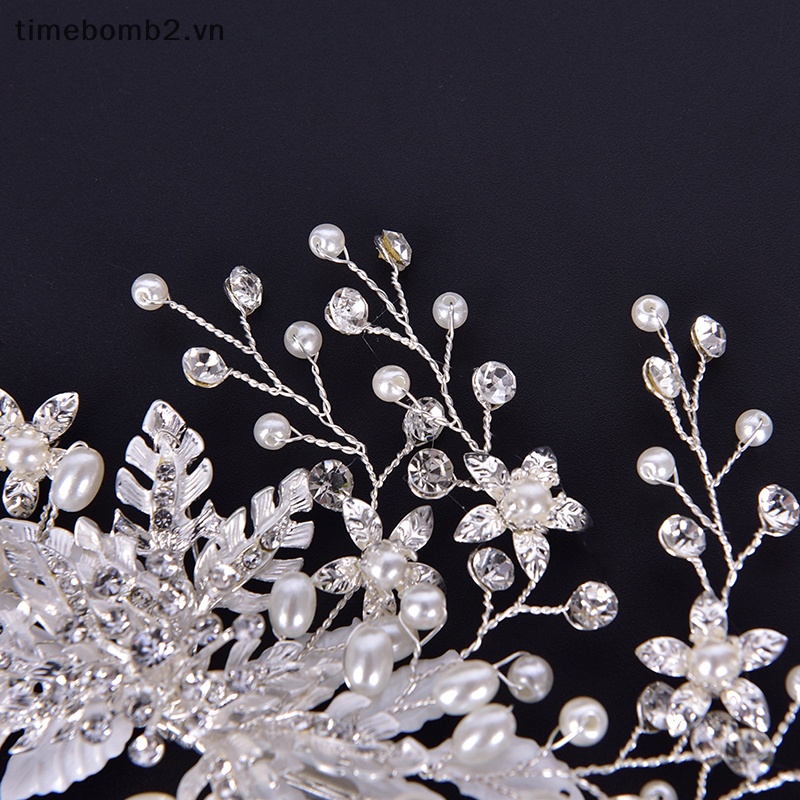 Kẹp Tóc Hoa Handmade Phụ Kiện Cho Cô Dâu Ngày Cưới