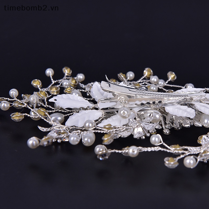 Kẹp Tóc Hoa Handmade Phụ Kiện Cho Cô Dâu Ngày Cưới