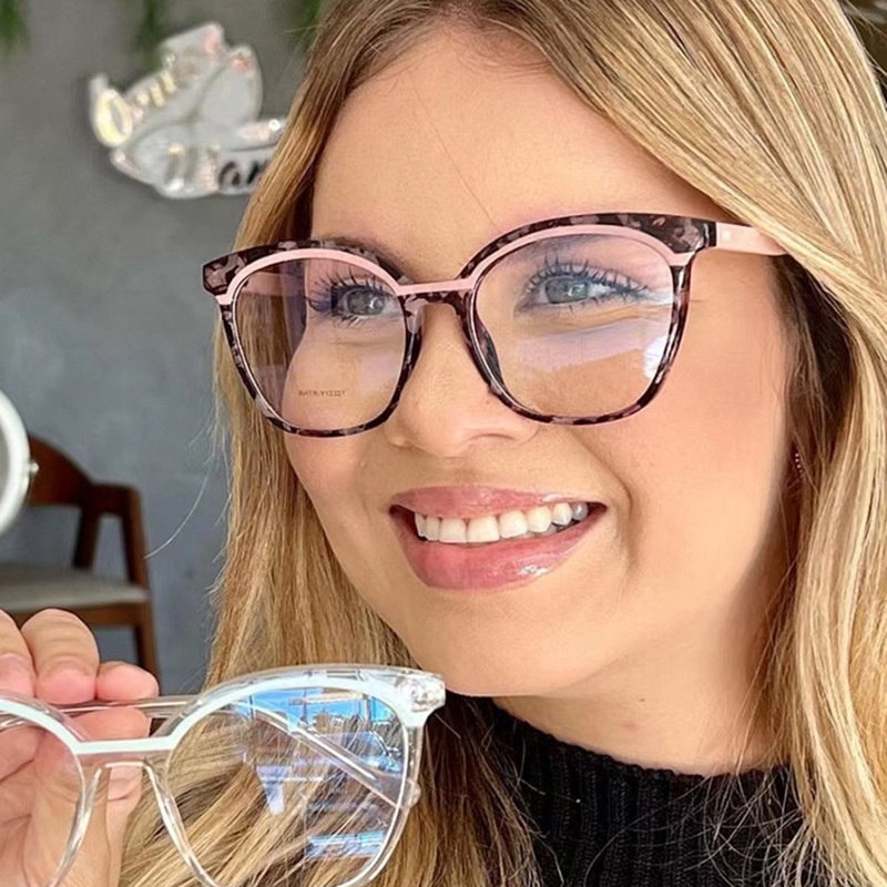 Mắt Kính Gọng Lớn Tr90 Thời Trang Hàn Quốc Cho Nữ