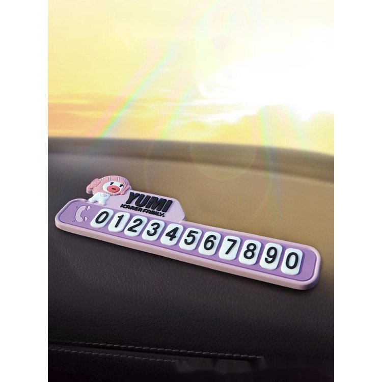 Bảng Số Đậu Xe Tạm Thời Thiết Kế Sáng Tạo Dễ Thương