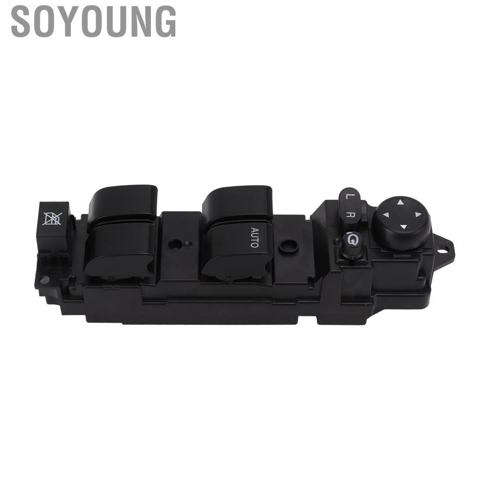 Soyoung D652‑66‑350A Durable Power Window Switch Lifter Button ABS Antiwear for RHD Replacement Mazda 6 2008-2012
