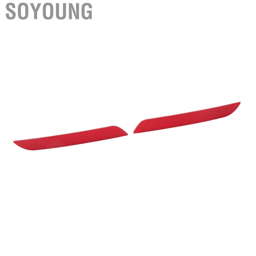 Soyoung Rear Bumper Reflector  OE Design Safe Warning Increased Visibility Long Service Life ABS 63147382233 2Pcs for 3 Series F30 Saloon 2011‑2015