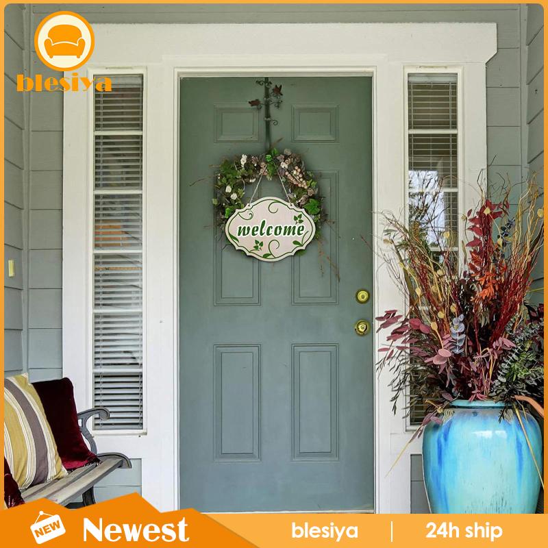 [Blesiya] X Biển Hiệu Chào Mừng Bằng Gỗ Gắn Cửa Trước Cho Lễ Phục Sinh