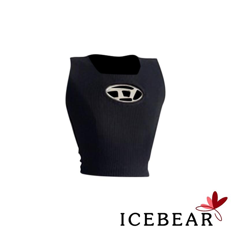 Áo Thun Nữ Không Tay Cổ Tròn In Chữ Phong Cách Đường Phố