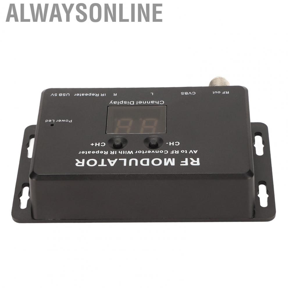 Alwaysonline RF Modulator Professional PAL NTSC 21 Channel AV to Convertor for Set Top Box DVR DVD hot