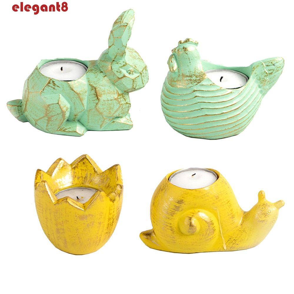 Giá Đỡ Nến Bằng Nhựa Resin Phong Cách Phục Sinh Sáng Tạo