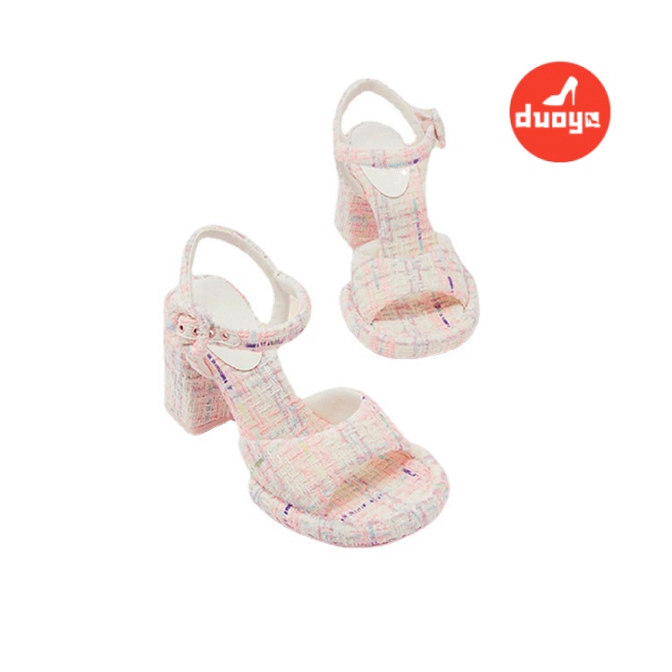 Duoya Tóc Thẳng ~ [Hàng Có Sẵn] Giày Sandal Cao Gót Thời Trang Xuân Hè Dễ Sử Dụng Cho Nữ Miễn Phí Vận Chuyển
