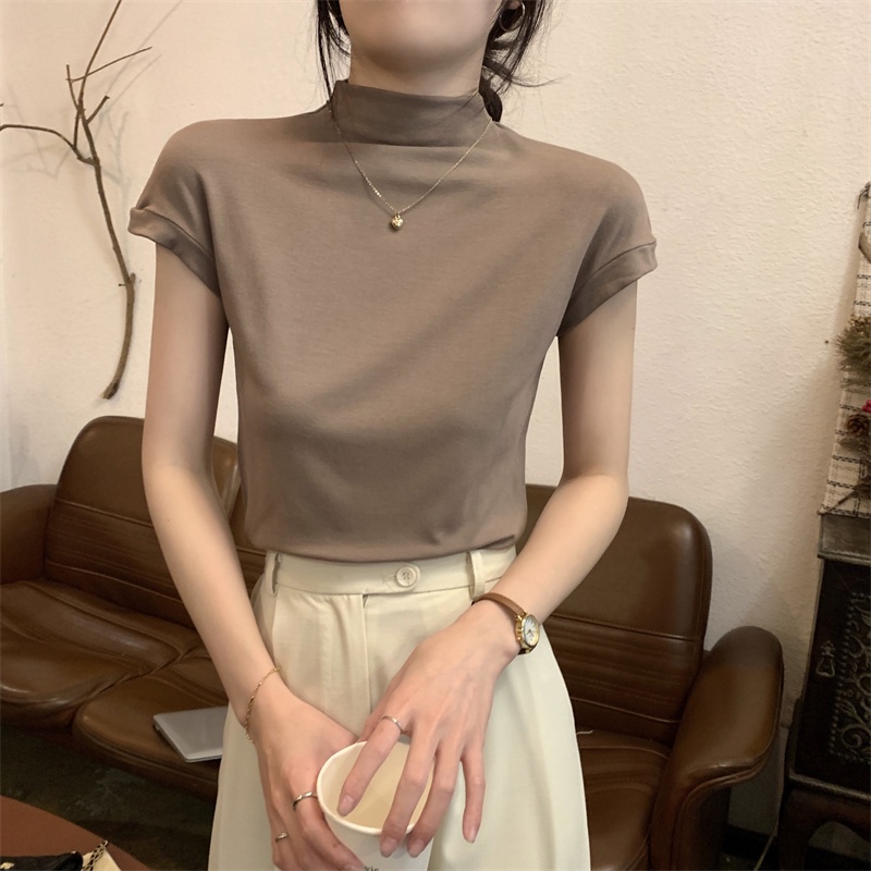 Áo Thun Nữ Ngắn Tay Cổ Bẻ Thời Trang Hàn Quốc