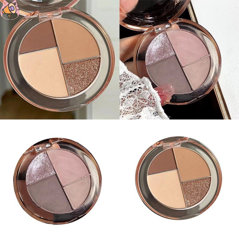 Bảng Phấn Mắt 4 Màu Sắc Tông Đất Chất Lượng Cao