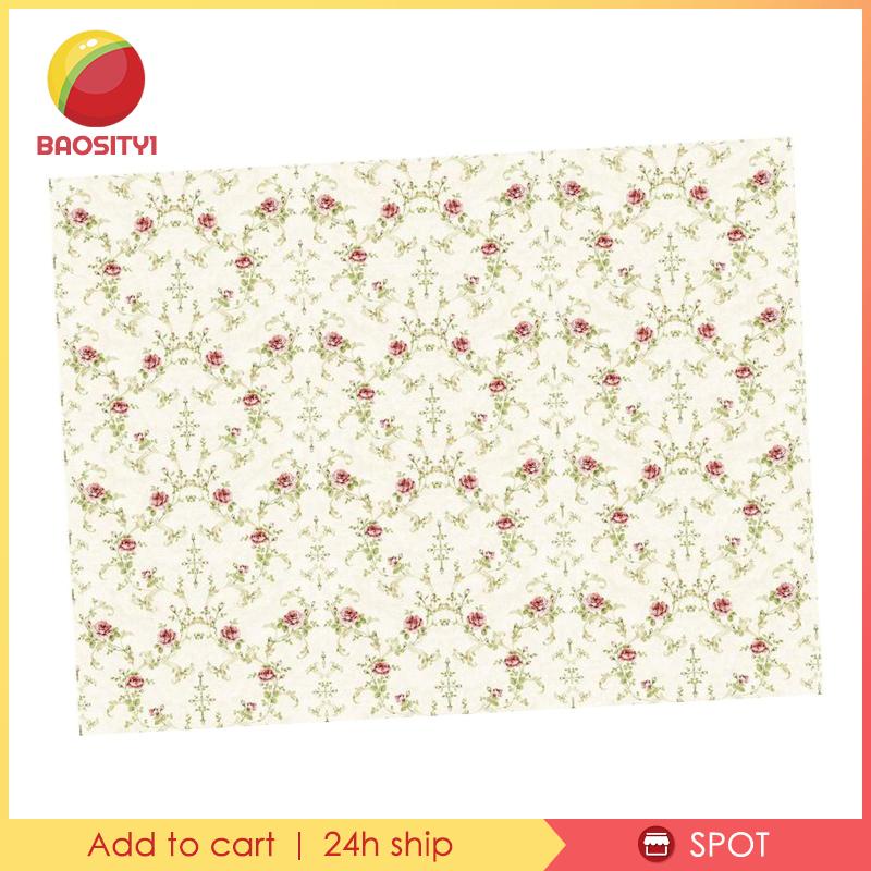 [Baosity1] Giấy Dán Sàn Nhà Cho Nhà Búp Bê Phong Cách Phong Cảnh