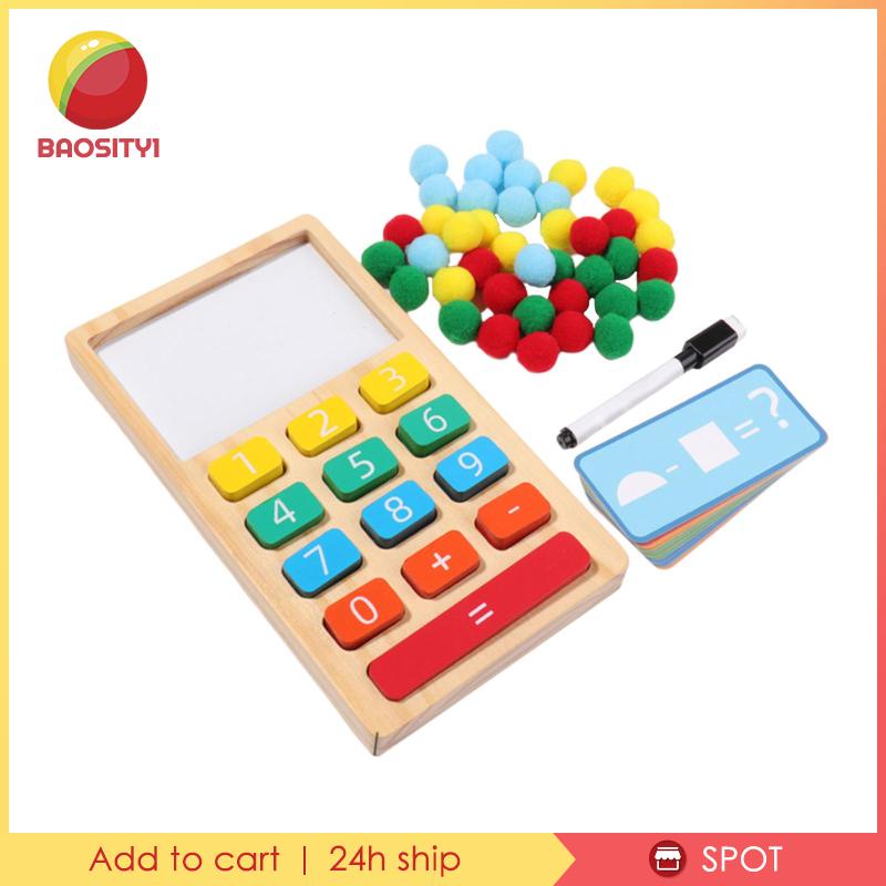 [Baosity1] Máy Tính Bằng Gỗ Cho Bé Học Đếm Số