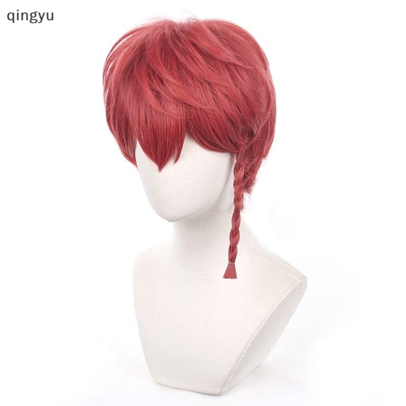 Tóc Giả Ngắn 30cm Màu Đỏ Đậm Hóa Trang Nhân Vật Kurona Ranze